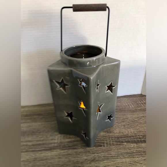 Rustic Star Lantern with Battery Operated Candle - Picture 6 of 13